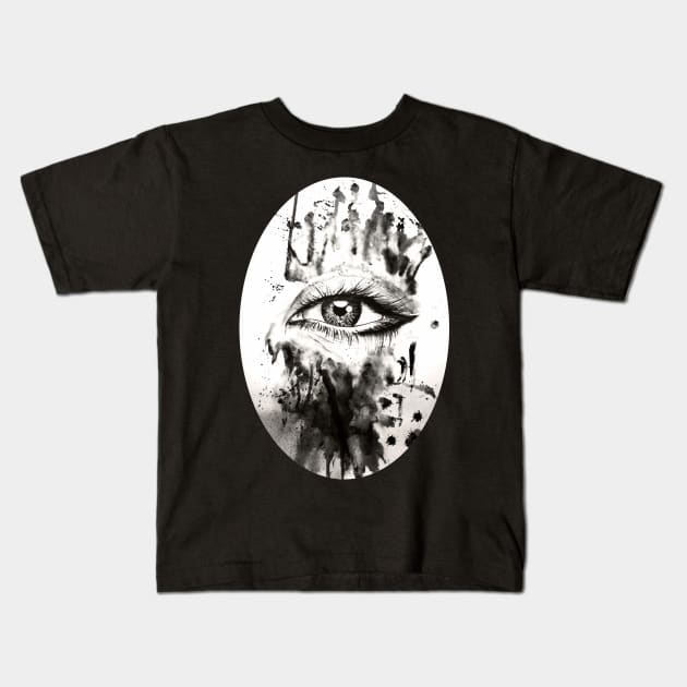 eye Kids T-Shirt by NemfisArt